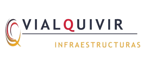 Logotipo Vialquivir Infraestructuras en blanco