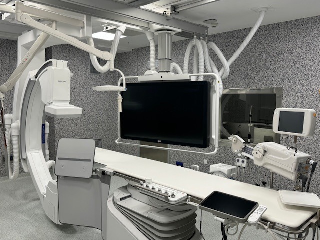 Sala médica equipada por Vialquivir Infraestructuras con tecnología Philips